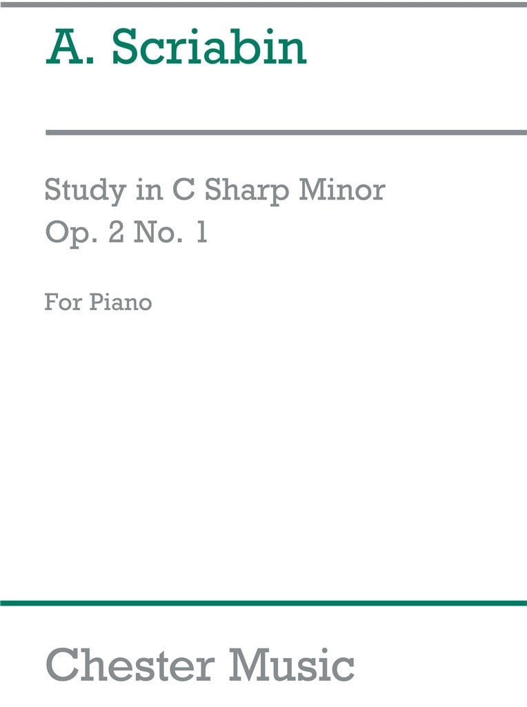 Etude In C Sharp Minor Op. 2/1 (Piano)